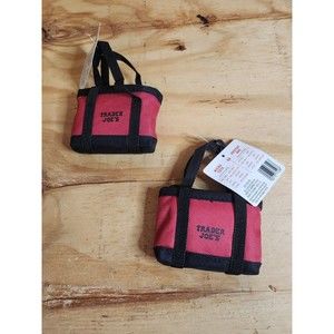 2 Trader Joes 2 Micro Tote With Grocery Bag 2 In 1 Mini Reusable Bag